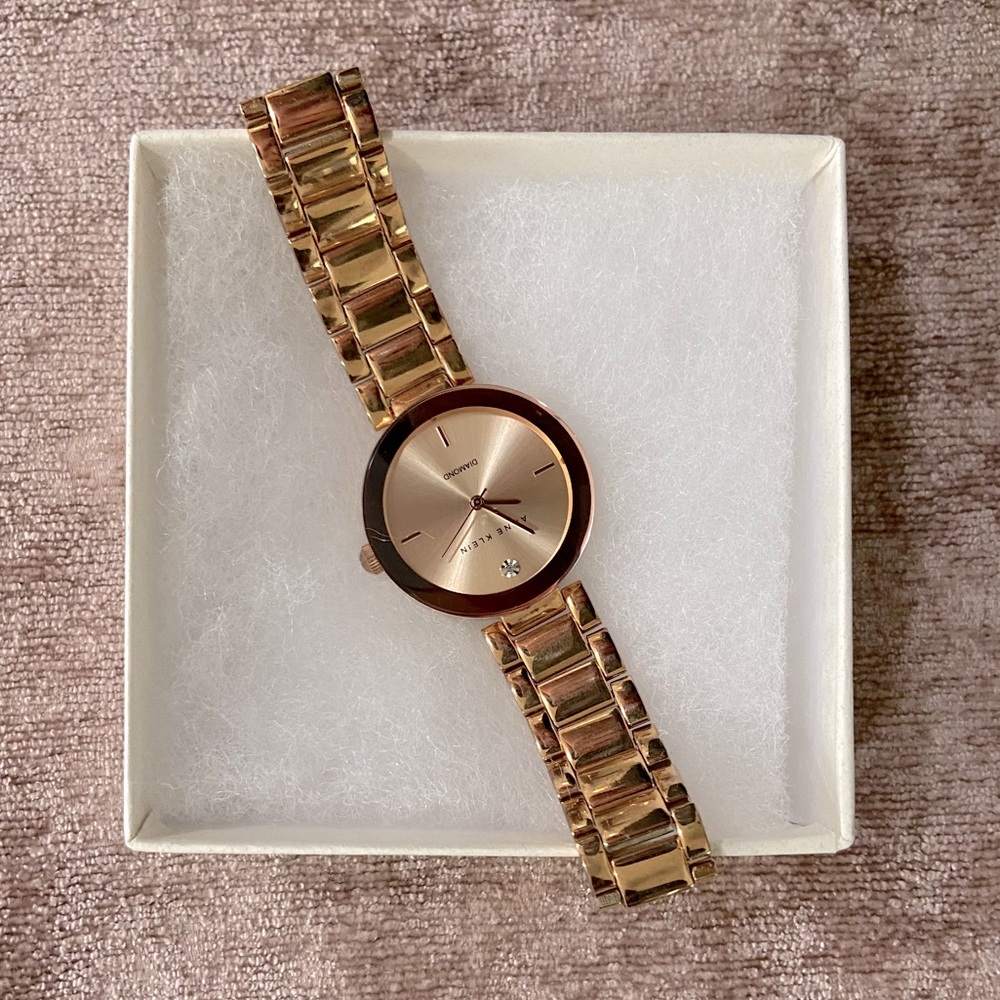 Gold diamond watch